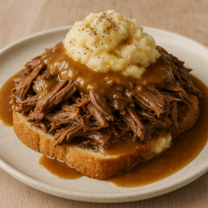 Open-Face Roast Beef Sandwich