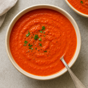 Roasted Tomato & Red Pepper Soup