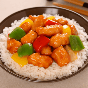 Sweet and Sour Chicken with Rice